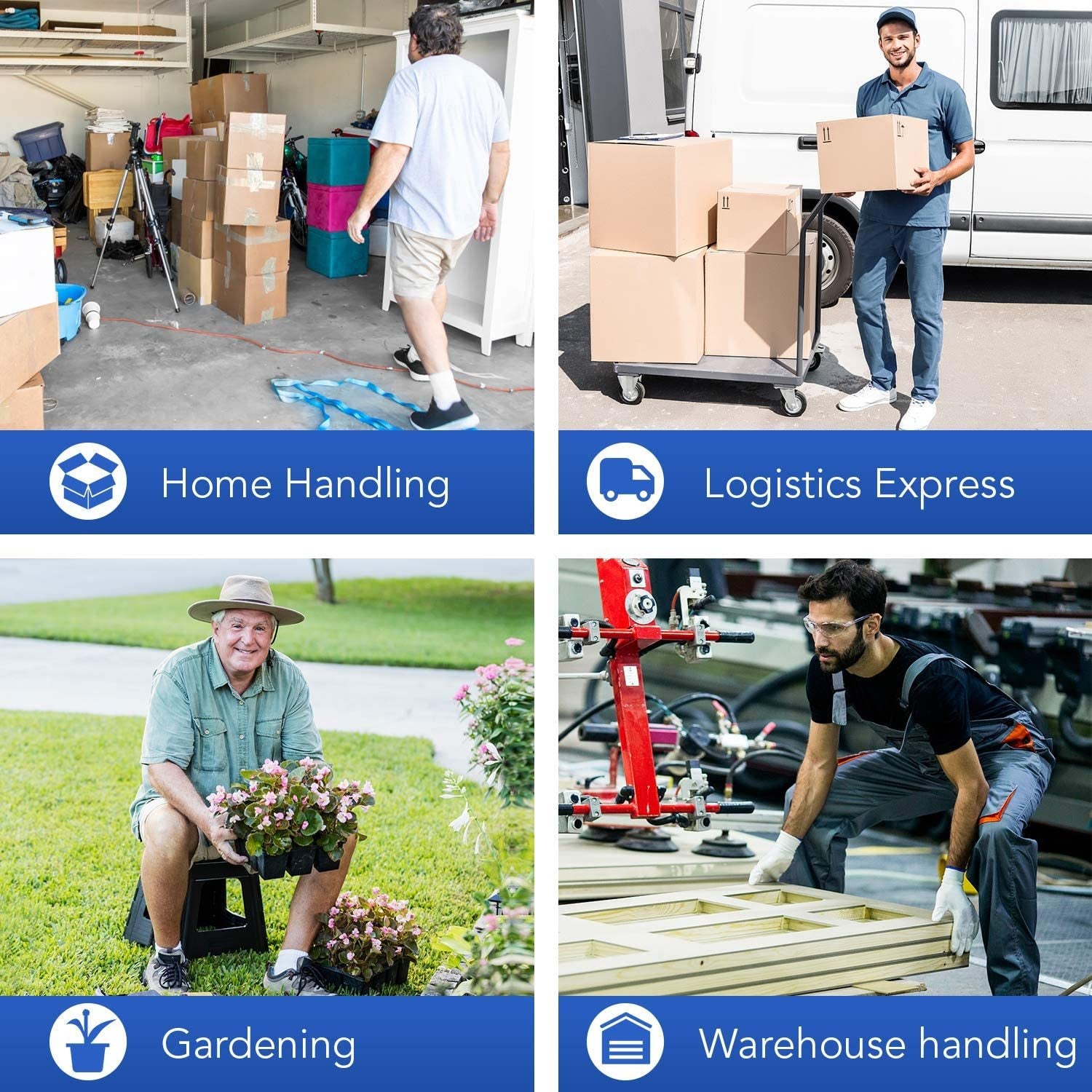 Yssoa Platform Truck With 440Lb Weight Capacity And 360 Degree Swivel Wheels, Foldable Push Hand Cart For Loading And Storage, Blue Blue Metal