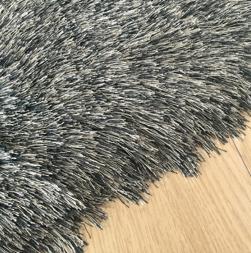 "Fancy Shaggy" Hand Tufted Area Rug Grey Polyester