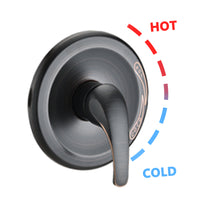 Shower Head With Handheld Shower System With 8" Rain Shower Head Rough In Valve Included Oil Rubbed Bronze Stainless Steel