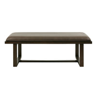 Tracey Ottoman Brown Wood