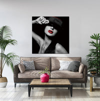 Oppidan Home "The Paige Girl" Acrylic Wall Art 40"H X 40"W Multicolor Acrylic