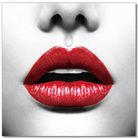 Oppidan Home "Red Lips" Acrylic Wall Art 40"H X 40"W Multicolor Acrylic