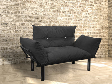 Ada Beautiful Seat, Black Black Foam Solid Wood