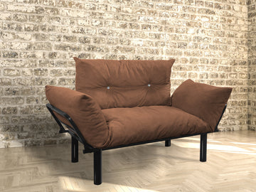 Ada Beautiful Seat, Brown Brown Foam Metal