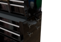 High Capacity Rolling Tool Chest With Wheels And Drawers, 8 Drawer Tool Storage Cabinet Black Black Steel