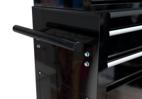 High Capacity Rolling Tool Chest With Wheels And Drawers, 8 Drawer Tool Storage Cabinet Black Black Steel