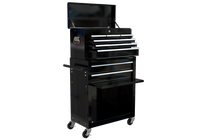 High Capacity Rolling Tool Chest With Wheels And Drawers, 8 Drawer Tool Storage Cabinet Black Black Steel