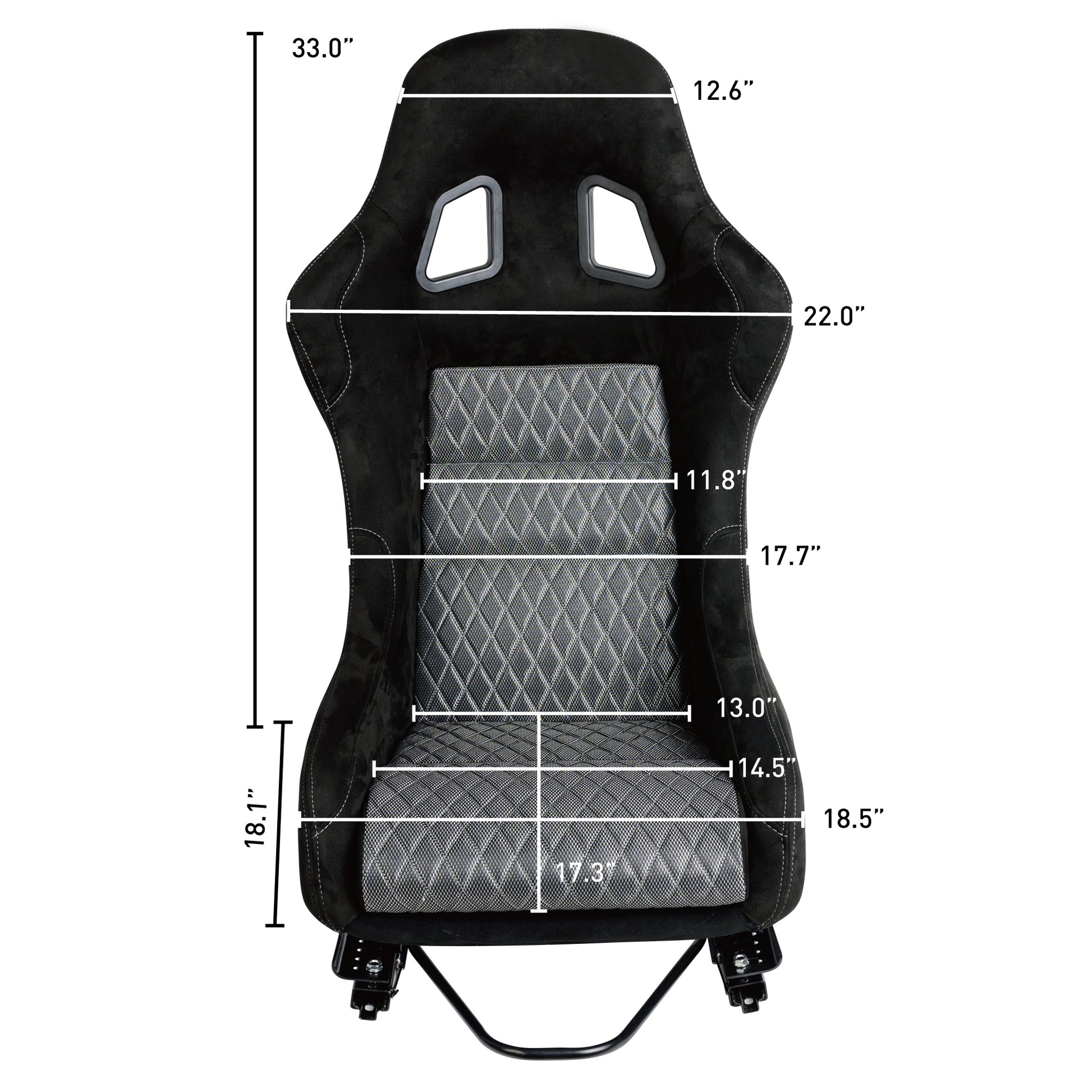 Racing Buket Seat Black Fiberglass