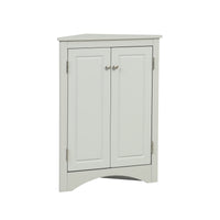 Grey Triangle Bathroom Storage Cabinet With Adjustable Shelves, Freestanding Floor Cabinet For Home Kitchen Grey Mdf