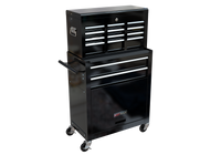 High Capacity Rolling Tool Chest With Wheels And Drawers, 8 Drawer Tool Storage Cabinet Black Black Steel