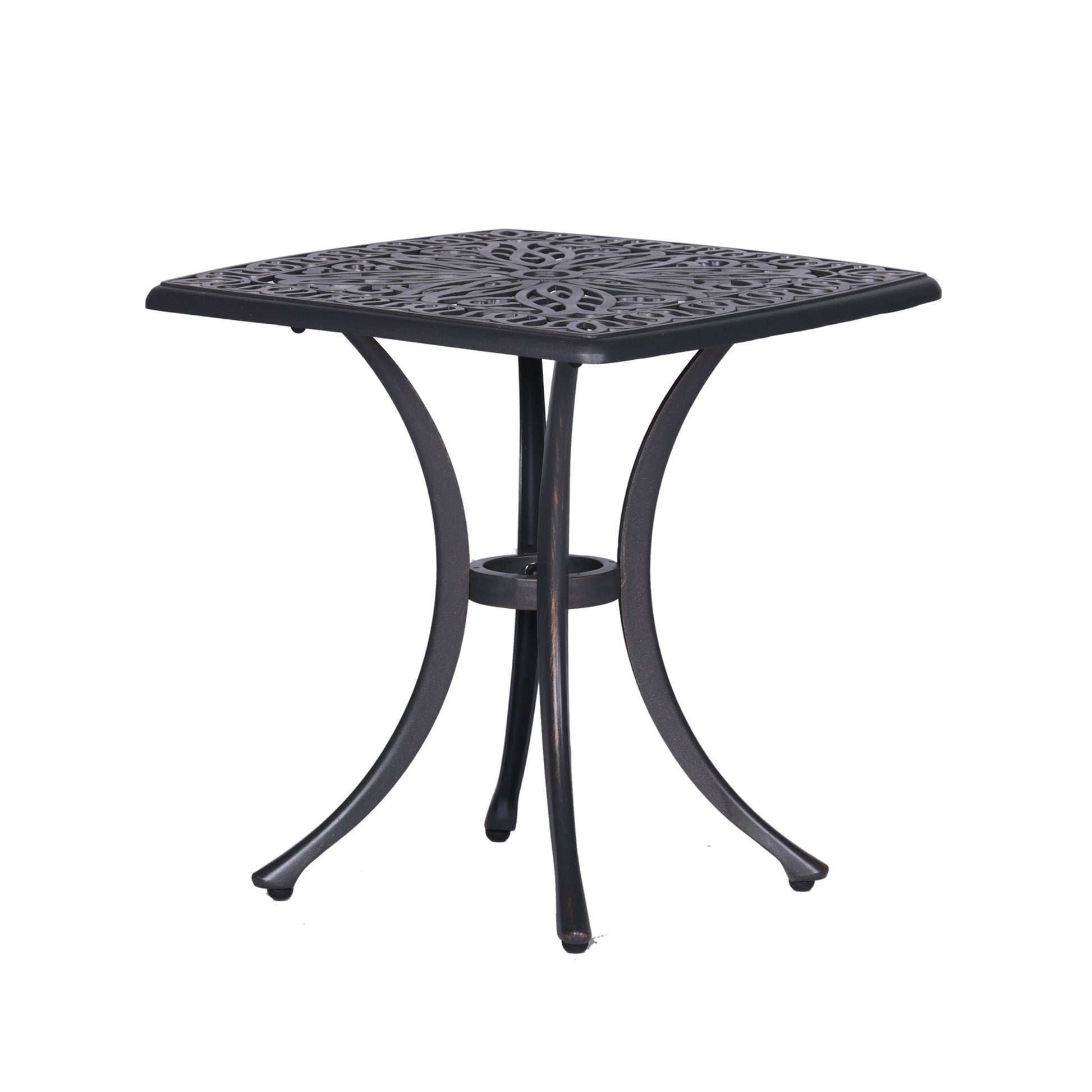 End Table Gunmetal Aluminum