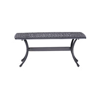 Coffee Table Gunmetal Aluminum