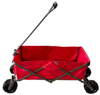 Utility Park Garden Cart Tool Customized Color Folding Camping Trolley Outdoor Picnic Beach Wagon Red Oxford Fabric Metal