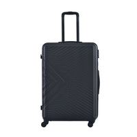 3 Piece Luggage Sets Abs Lightweight Suitcase With Two Hooks, Spinner Wheels, Tsa Lock, 20 24 28 Black Black Abs