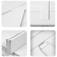 36" X 84" "K" Style Real Primed Door Slab 6.6Ft Barn Door Sliding Hardware Adjustable Floor Guider Pull Handle, Diy Unfinished Paneled Door, Modern Interior Barn Door, Moisture Proof White Mdf