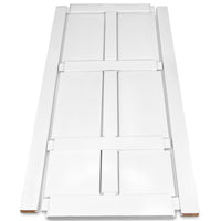 36" X 80" Six Paneled Real Primed Door Slab 6.6Ft Barn Door Sliding Hardware Adjustable Floor Guider Pull Handle, Diy Unfinished Paneled Door, Modern Interior Barn Door, Water Proof White Mdf