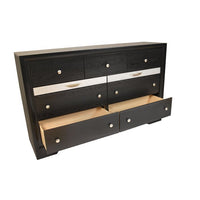 Matrix Traditional Style Full 5Pc Storage Bedroom Set Made With Wood In Black Box Spring Not Required Full Black Wood 5 Piece Set Bedroom Bed Included,Chest Included,Dresser Included,Mirror Included,Nightstand Included Traditional Solid Wood Mdf Wood