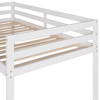 Loft Bed With Slide, Multifunctional Design, Twin White Old Sku: Wf191904Aak White Solid Wood