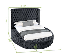 Hazel Queen 5 Pc Vanity Bedroom Set Made With Wood In Black Color Black Bedroom Modern Upholstered Wood
