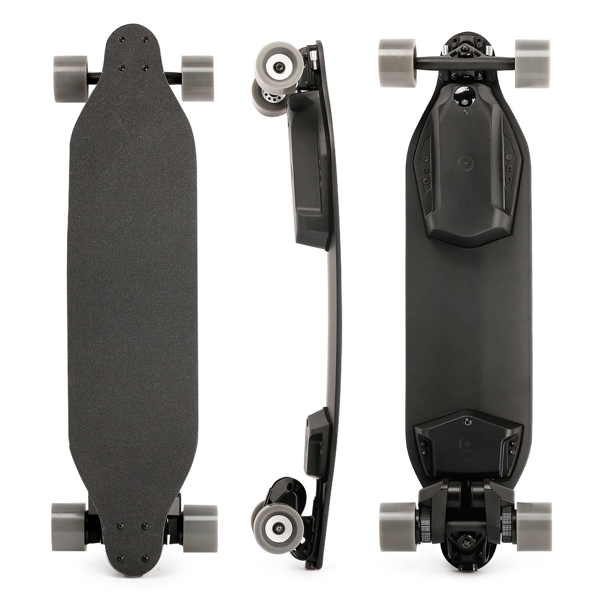 Portable Remote Control All Terrain Longboard Electric Skateboard Longboard With Dual Belt Motors For Sale Black Epoxy Resin Adhesive