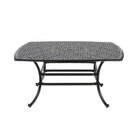 Square 8 Person 63.98" Long Dining Set With Dupione Brown Cushions Antique Brown Polyester Aluminum