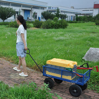 Tools Cart Wagon Cart Garden Cart Trucks Make It Easier To Transport Firewood Black Metal