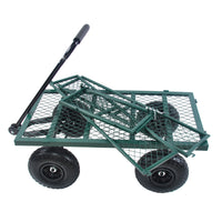 Wagon Cart Garden Cart Trucks Make It Easier To Transport Firewood Green Green Metal