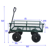 Wagon Cart Garden Cart Trucks Make It Easier To Transport Firewood Green Green Metal