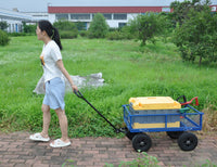 Tools Cart Wagon Cart Garden Cart Trucks Make It Easier To Transport Firewood Black Metal
