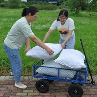 Tools Cart Wagon Cart Garden Cart Trucks Make It Easier To Transport Firewood Black Metal