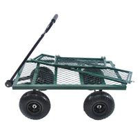 Wagon Cart Garden Cart Trucks Make It Easier To Transport Firewood Green Green Metal