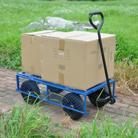 Tools Cart Wagon Cart Garden Cart Trucks Make It Easier To Transport Firewood Black Metal