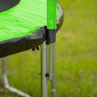 16Ft Trampoline With Basketball Hoop Pump And Ladder Inner Safety Enclosure With Soccer Goal Green Green Steel