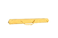 8.8 Feet Outdoor Aluminum Patio Umbrella, Patio Umbrella, Market Umbrella With 42 Pound Square Resin Umbrella Base, Push Button Tilt And Crank Lift, Yellow Yellow Polyester Aluminum