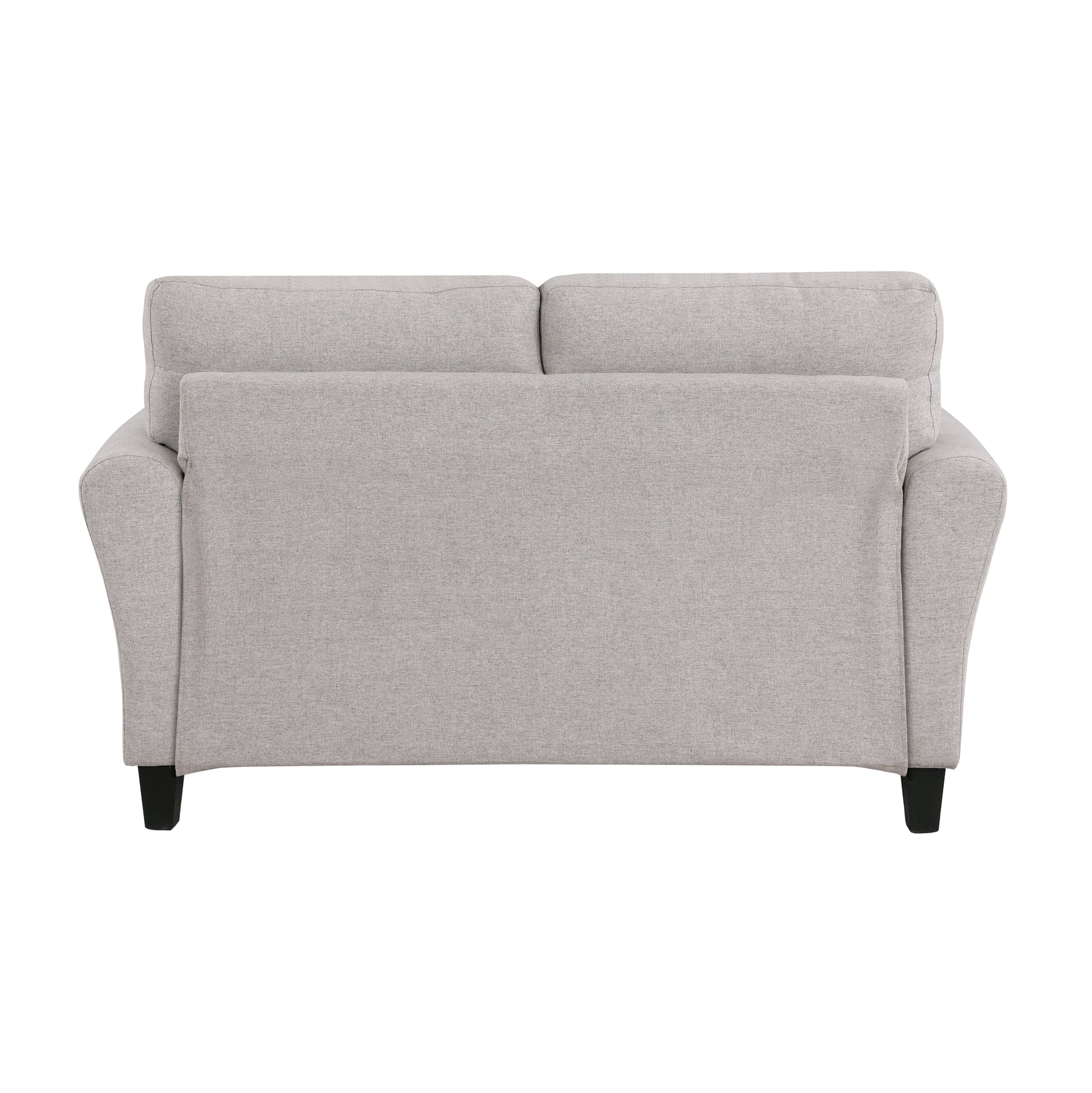 Modern Transitional Sand Hued Textured Fabric Upholstered 1Pc Loveseat Attached Cushion Living Room Furniture Desert Sand Primary Living Space Farmhouse,Modern,Traditional,Transitional Fabric