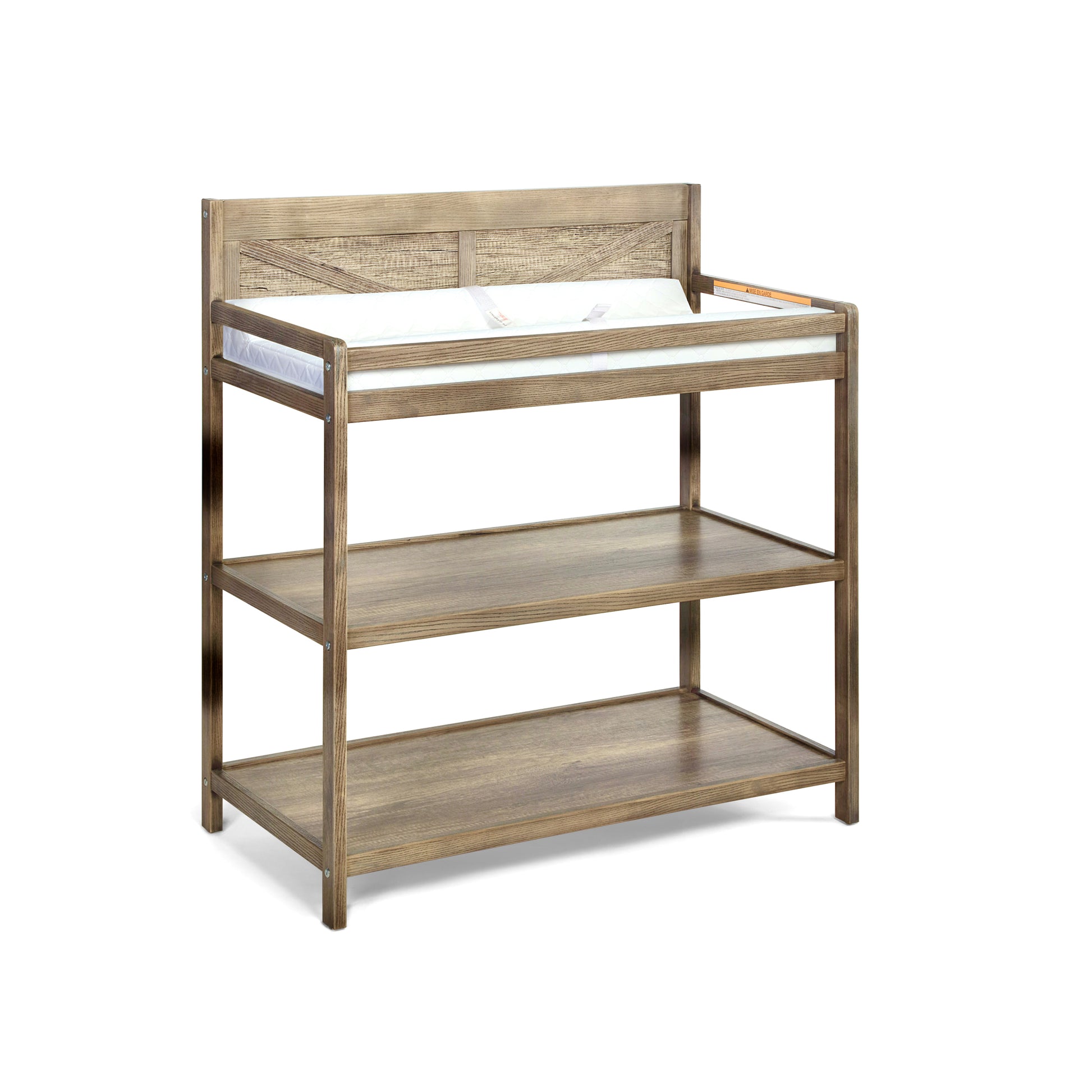 Barnside Changing Table Vintage Chestnut Chestnut Solid Wood