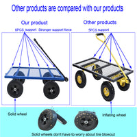 Tools Cart Wagon Cart Garden Cart Trucks Make It Easier To Transport Firewood Black Metal