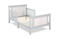 Connelly Reversible Panel Toddler Bed Gray Rockport Gray Gray Solid Wood