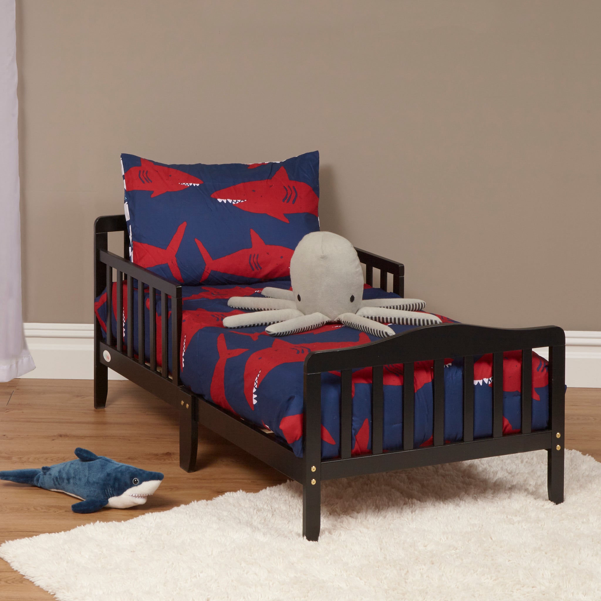 Blaire Toddler Bed Black Black Solid Wood