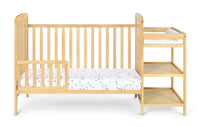 Ramsey Crib And Changer Combo Natural Natural Solid Wood