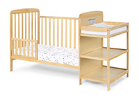 Ramsey Crib And Changer Combo Natural Natural Solid Wood