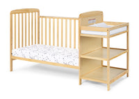 Ramsey Crib And Changer Combo Natural Natural Solid Wood