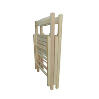 Folding Chair 2 S, Foldable Style Natural Natural Solid Wood