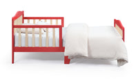 Twain Toddler Bed Coral Natural Coral Solid Wood