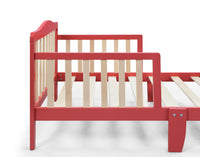 Twain Toddler Bed Coral Natural Coral Solid Wood