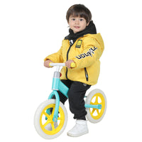 11Inch Kids Balance Bike Adjustable Height Carbon Steel & Pe Tires For 2 6 Years Blue Steel