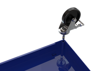 4 Drawers Tool Cabinet With Tool Sets Blue Red Steel