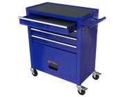 4 Drawers Tool Cabinet With Tool Sets Blue Red Steel