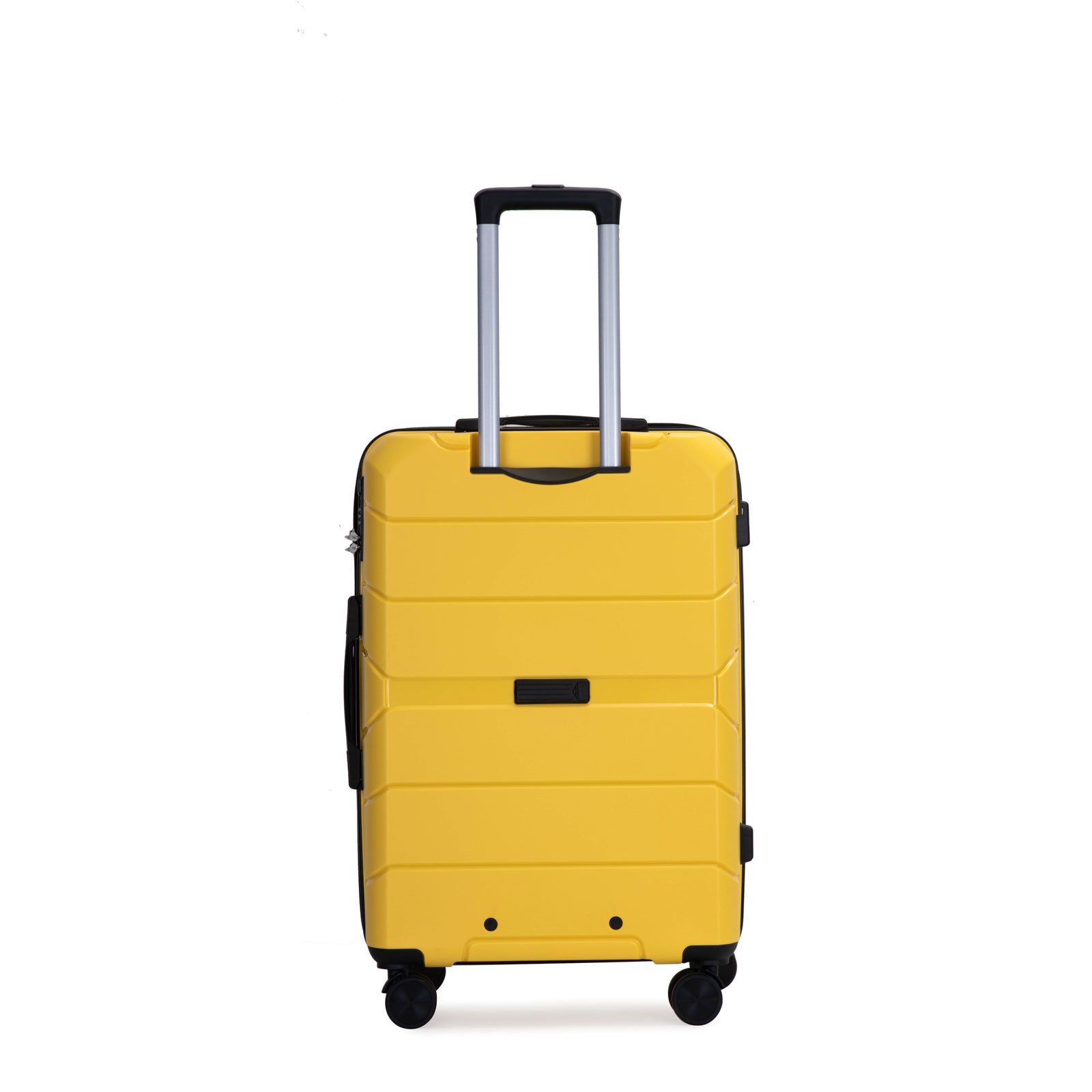 Hardshell Suitcase Spinner Wheels Pp Luggage Sets Lightweight Durable Suitcase With Tsa Lock,3 Piece Set 20 24 28 ,Yellow Yellow Polypropylene