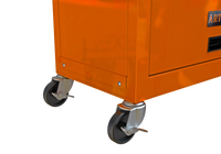 High Capacity Rolling Tool Chest With Wheels And Drawers, 8 Drawer Tool Storage Cabinet Orange Orange Steel